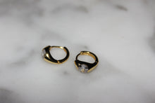 Load image into Gallery viewer, Sparkly Sterling Huggie Hoops
