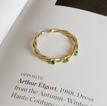 Load image into Gallery viewer, Woven Rhinestone Ring
