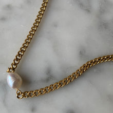 Load image into Gallery viewer, Pearl Chain Necklace
