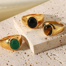 Load image into Gallery viewer, Obsidian Geo Ring (Brown)
