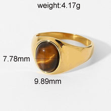 Load image into Gallery viewer, Obsidian Geo Ring (Brown)
