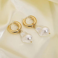 Load image into Gallery viewer, Pearl Drop Huggies
