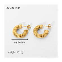 Load image into Gallery viewer, Twist Hoop Earrings

