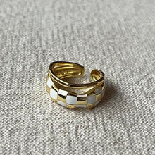 Load image into Gallery viewer, Checkerboard Stack Ring
