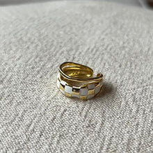 Load image into Gallery viewer, Checkerboard Stack Ring
