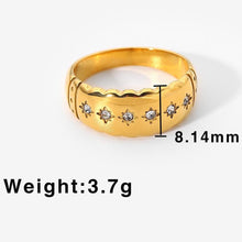 Load image into Gallery viewer, Star Band Ring
