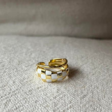 Load image into Gallery viewer, Enamel Geo Stack Ring
