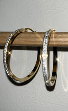 Load image into Gallery viewer, Rhinestone Hoop Earring
